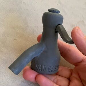 Martin & Freres Cie Clear Soda Bottle Vintage Metal Trigger Spout Only